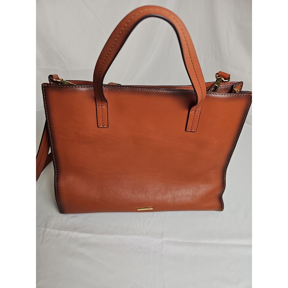 Rebecca Minkoff Florence Large Leather Tote Purse Baked Clay Handbag Used